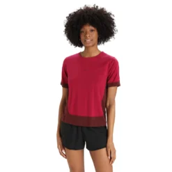Icebreaker ZONEKNIT SS TEE Damen - Funktionsshirt -Günstiges Trail Outfit Geschäft 5637954517 b zoneknit ss tee icebreaker 24