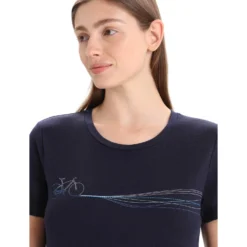 Icebreaker WOMEN TECH LITE II SS TEE CADENCE PATHS Damen - Funktionsshirt -Günstiges Trail Outfit Geschäft 5638008829 e women tech lite ii ss tee cadence paths icebreaker 24