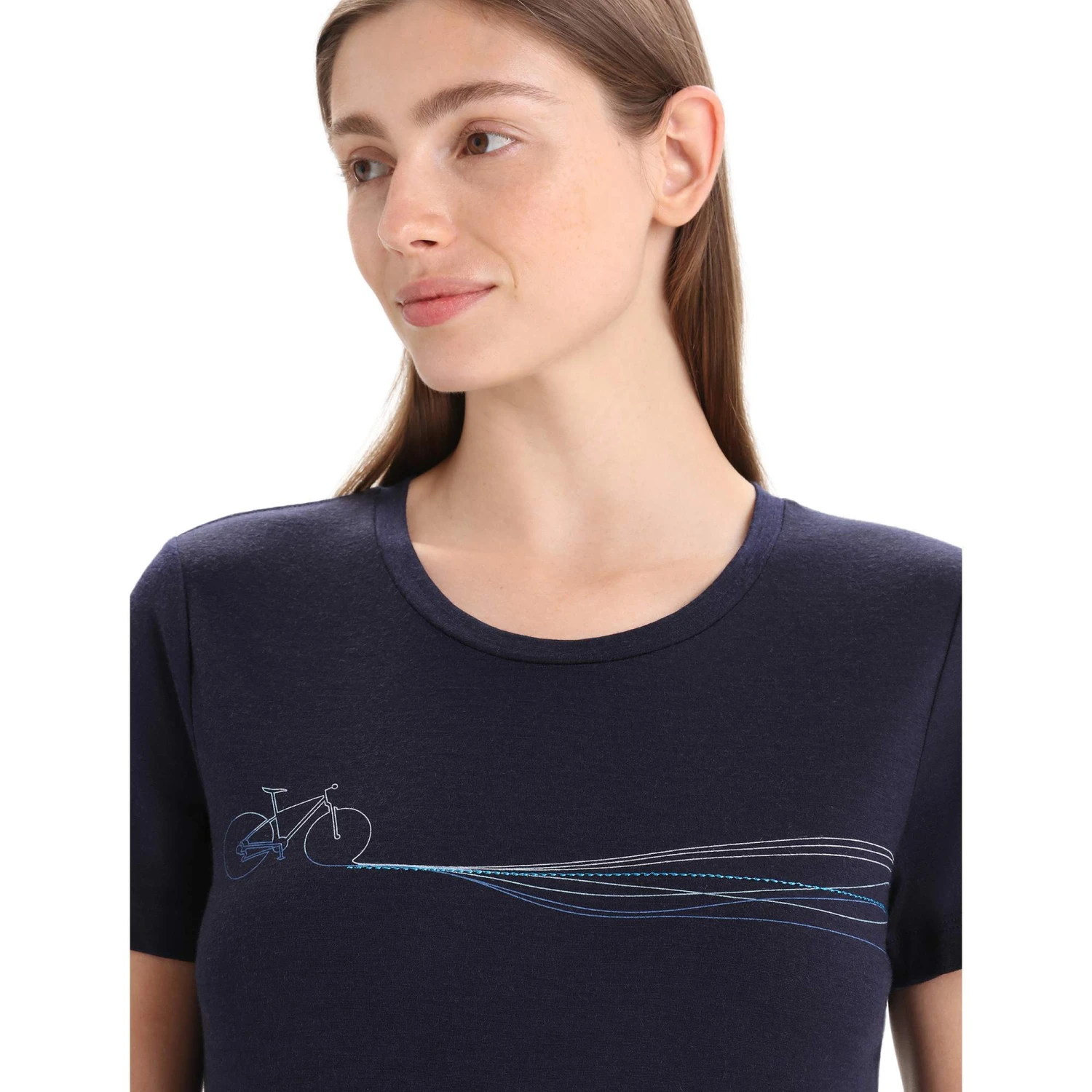 Icebreaker WOMEN TECH LITE II SS TEE CADENCE PATHS Damen - Funktionsshirt – Bild 5