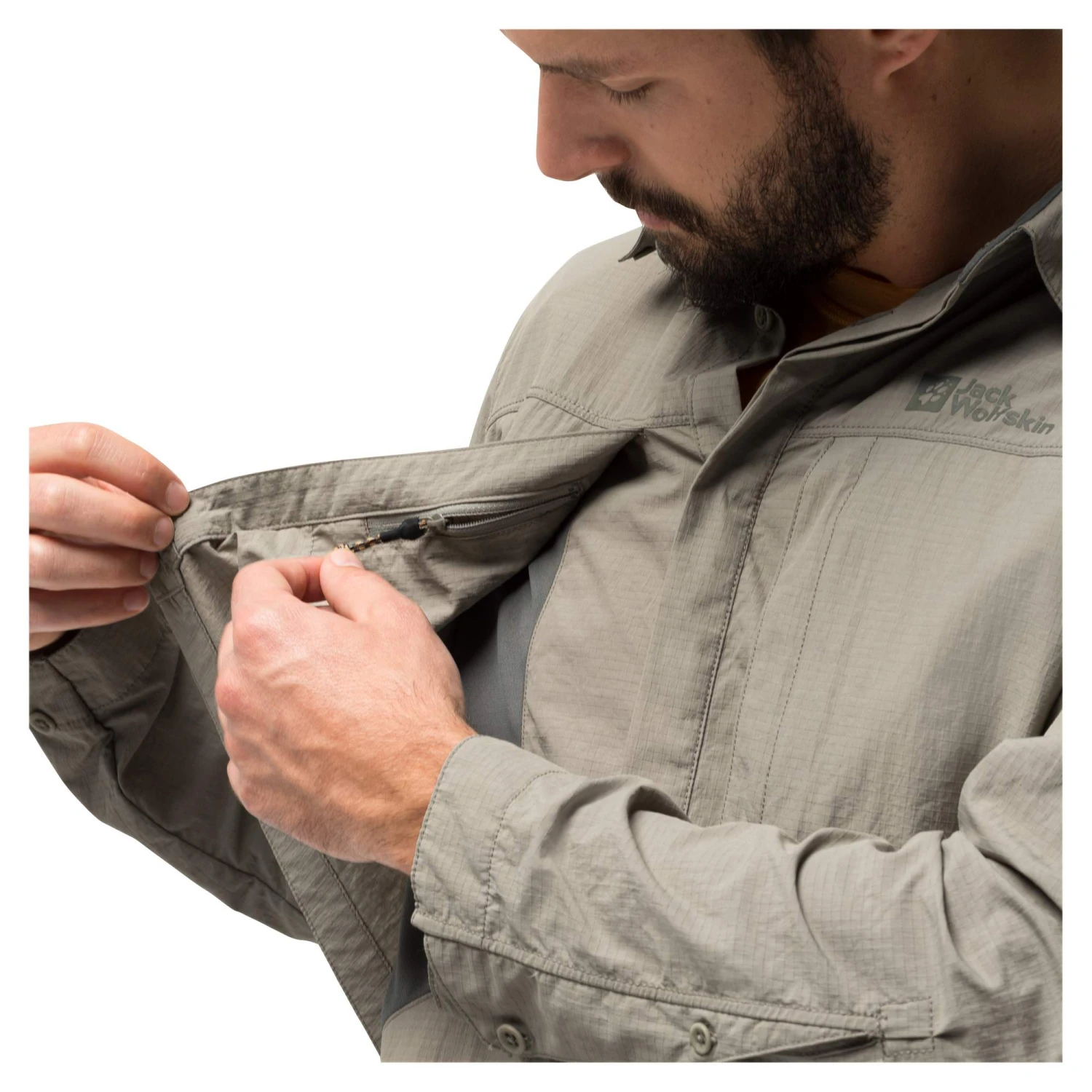 Jack Wolfskin DISKOVERA LS SHIRT M Herren - Outdoor Hemd 7 Jack Wolfskin DISKOVERA LS SHIRT M Herren - Outdoor Hemd – Bild 5